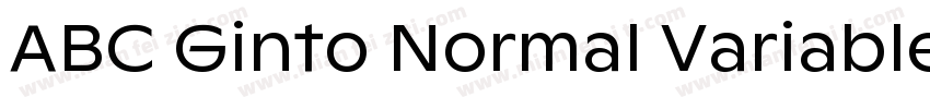 ABC Ginto Normal Variable Unlicense字体转换
